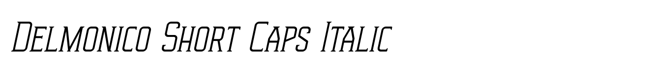 Delmonico Short Caps Italic image